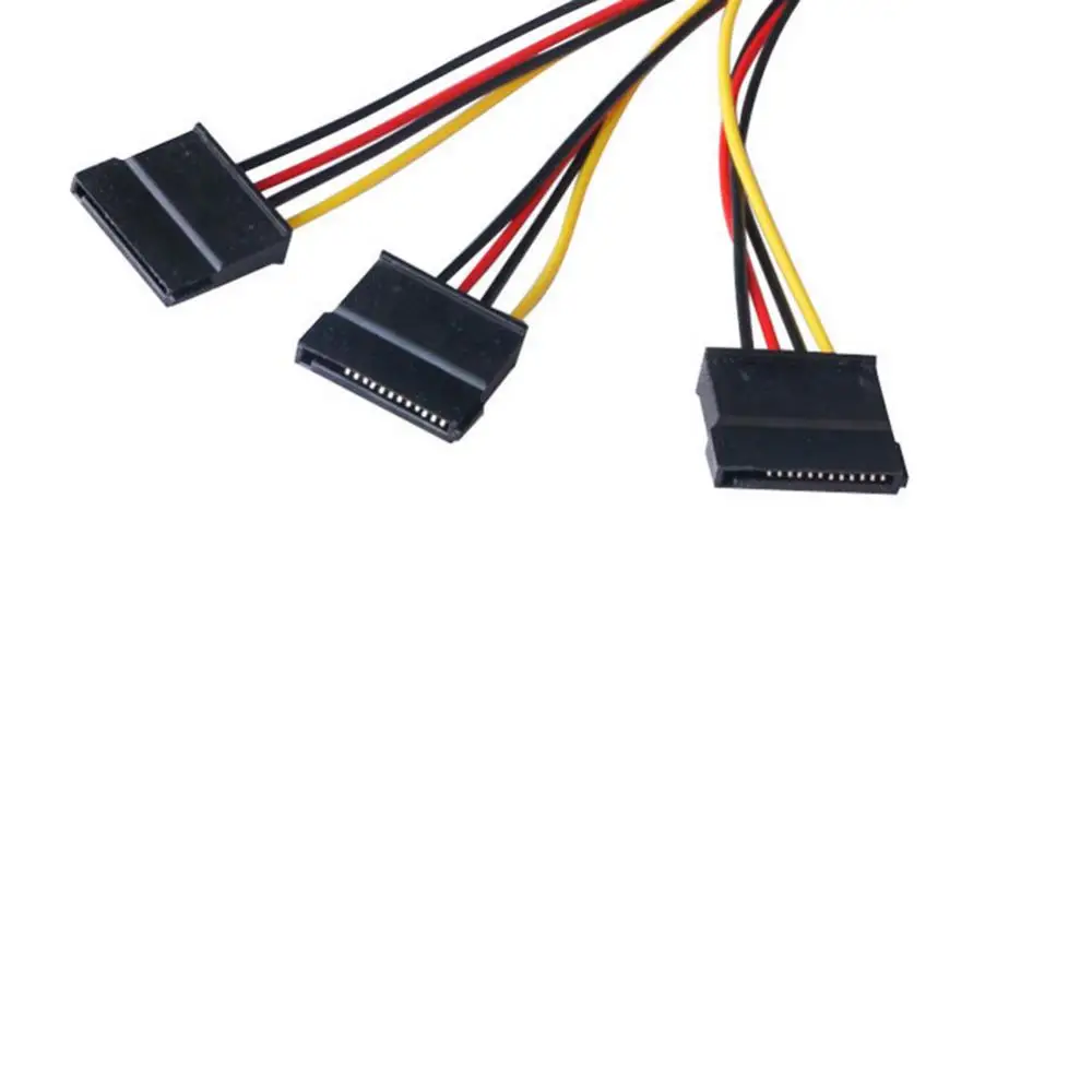 

SATA адаптер SATA кабель 22 см IDE 4-контактный штекер на 3-портовый гнездовой сплиттер блок питания для жесткого диска Ник Новый