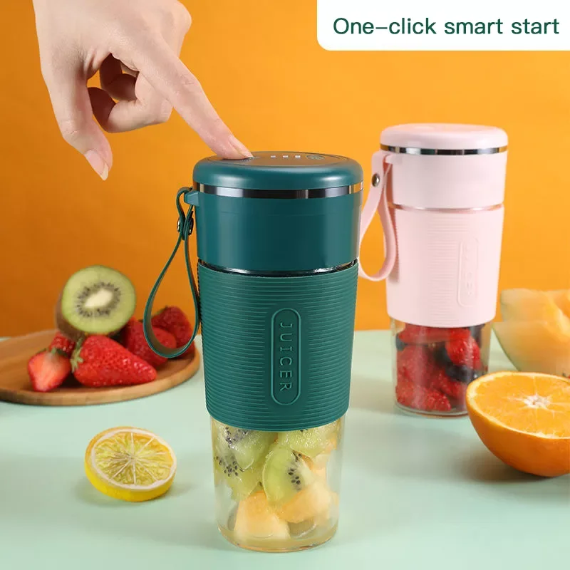 

NEW2023 Portable Blender Fresh Juice Blender Juicer Machine Juice Extractor Mini Rechargeable Mixer Smoothie Orange Juicer