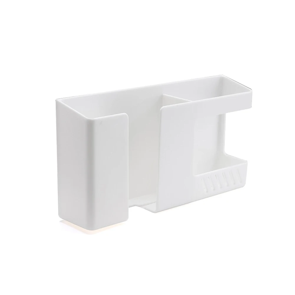 

2pcs/pack Space Saving Bathroom Storage Box Bedroom Free Punching Remote Control Storage Box Charging Storage Rack