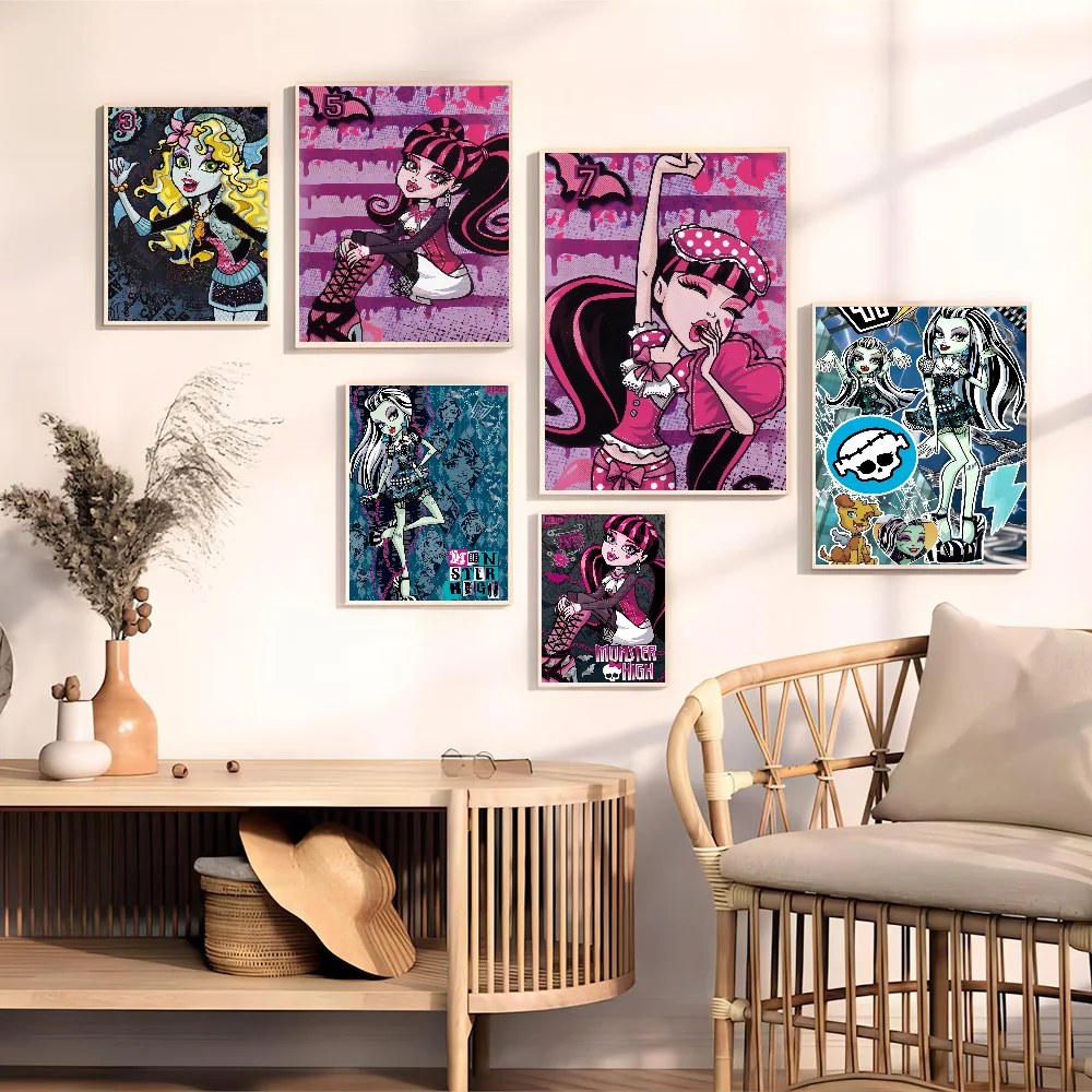 М-монстр мультфильм H-высокое качество печати и постеры водостойкая бумажная