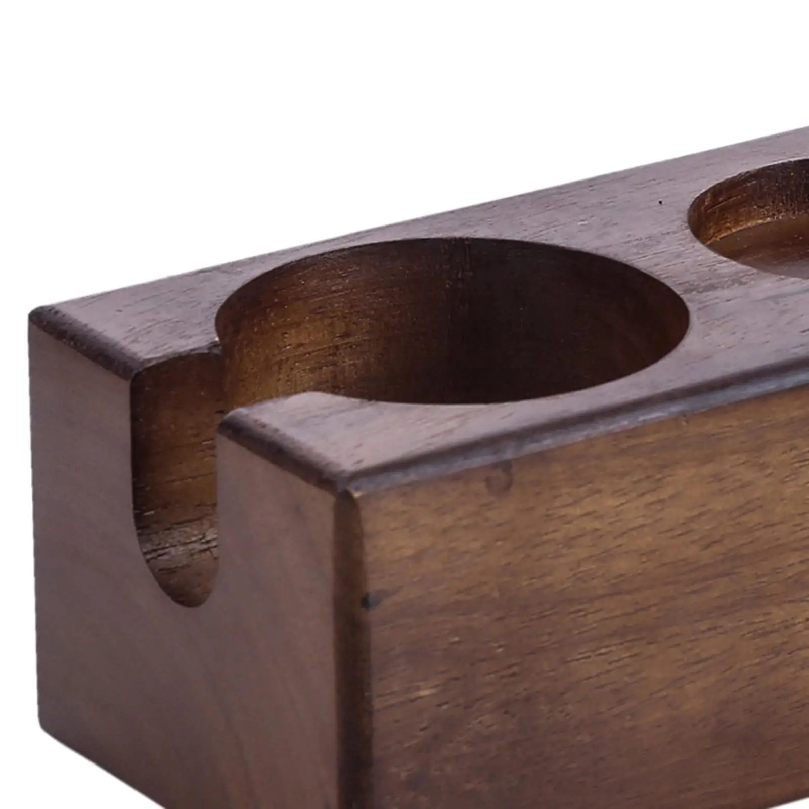 

Manual Coffee Tamper Holder Bracket Base Rack tand Brown 3 holes B