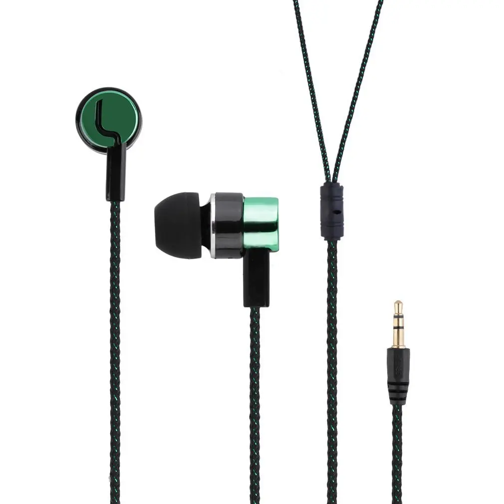 

Fashionable In-Ear Stereo Earphone Braided Wire Headset Music Reflective Line Decoration Comfortable Sport Earphone