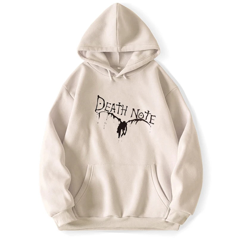 Death Note Hoodie Jumpers Hoodies For Men Clothes Sweatshirts  Spring Autumn Pullovers Pocket Korean Style Sweatshirt