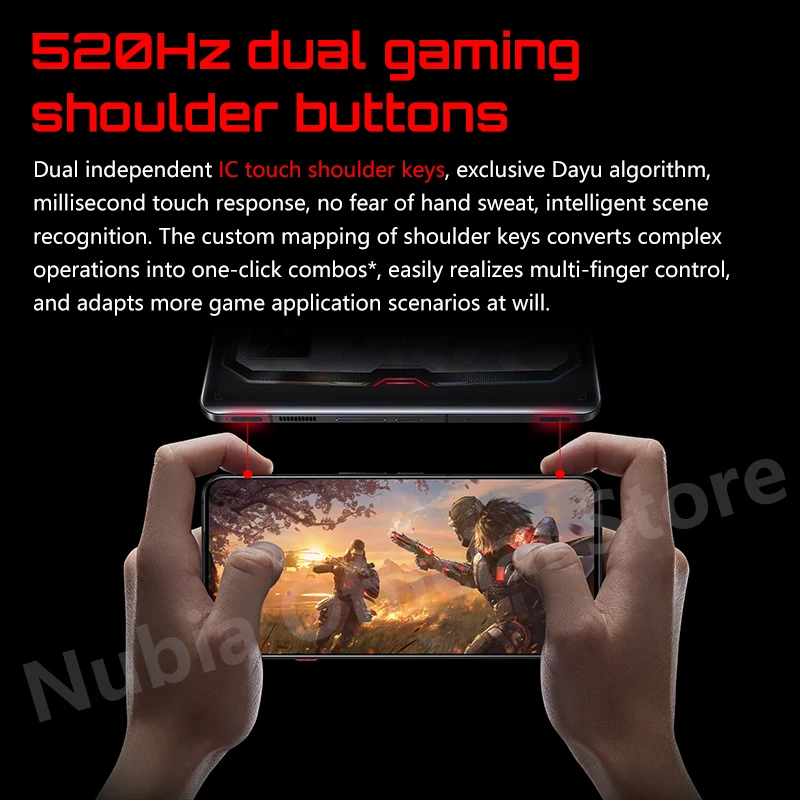 Ceny Globalna Wersja Nubia RedMagic 7S Pro Telefon Do Gier 6.8 Cali Pod Kamerą Snapdragon 8 + Gen 1 Octa Core 64MP Potrójne Kamery NFC