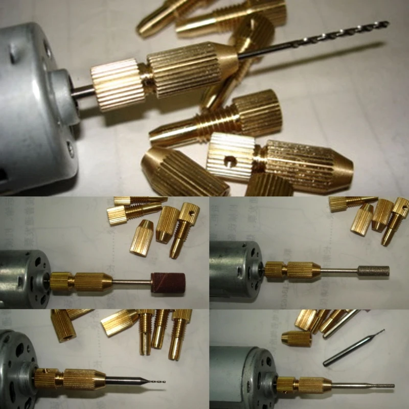 

Y1UU 1 Pc 2.3mm 3.17mm Micro Drill Clamp Fixture Chuck 0.7-3.2mm Electric Motor Shaft