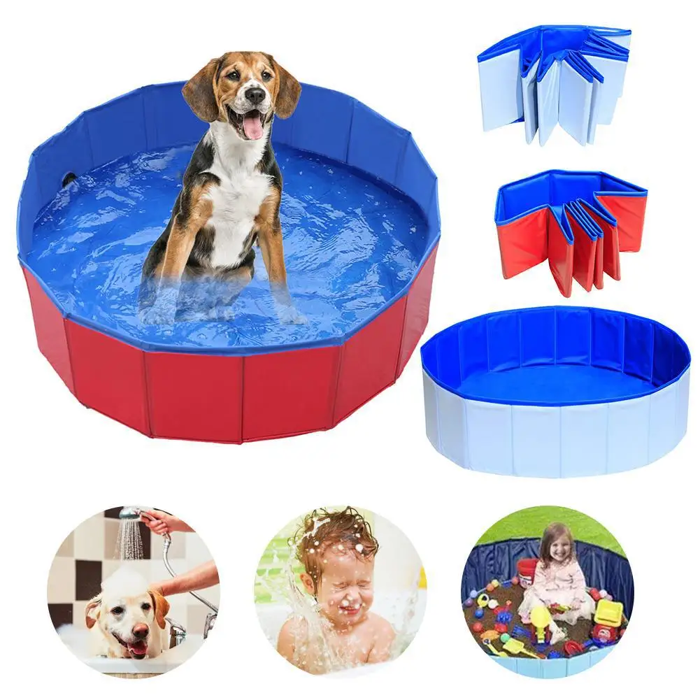 

Summer Foldable Pet Dog Pool Pet Bath Outdoor Portable Swimming Pools Indoor Wash Bathing Tub Collapsible Bathtub for Dogs Cats