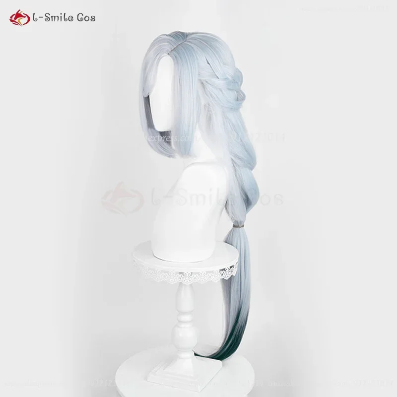 Парик для косплея из бамбукового дождя Xingqiu с фонариком термостойкий