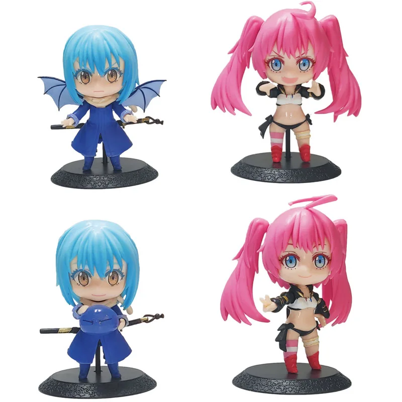 

4Pcs Anime The Thing About Me Being Reborn As Slime Limlu Action Figure Collection Doll Statue PVC Figure 10CM Model Collection