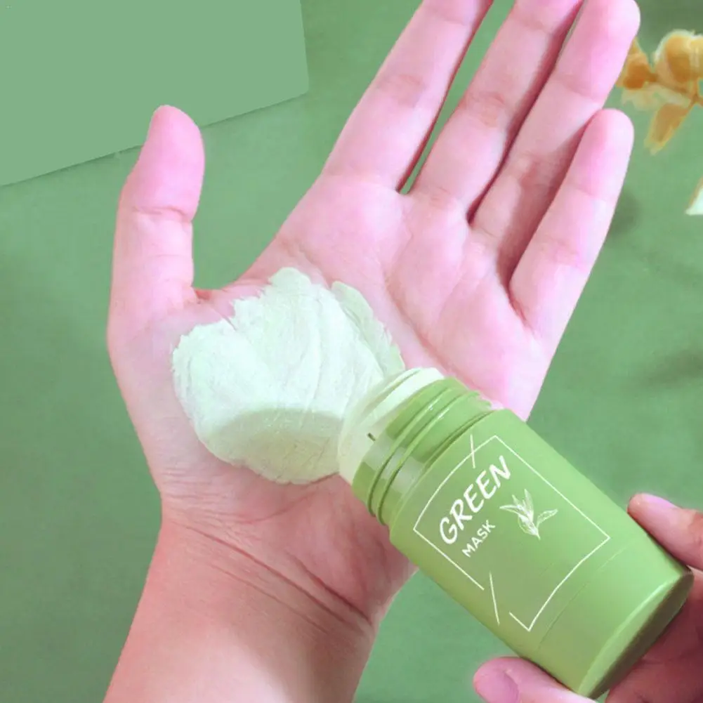 

Green Tea Detox Stick Deep Cleansing Solid Mask Oil Care Purifying Pores Clay Whitening Control Green Skin Mud Wholesale Ma I5R6