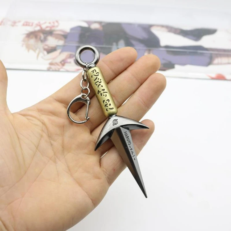 Наруто Какаши Намиказе Минато кунай Аниме Подвеска на цепочке из металла с рукопашным оружием модель самурайского меча Игрушки Подарок мальчику Девочке.