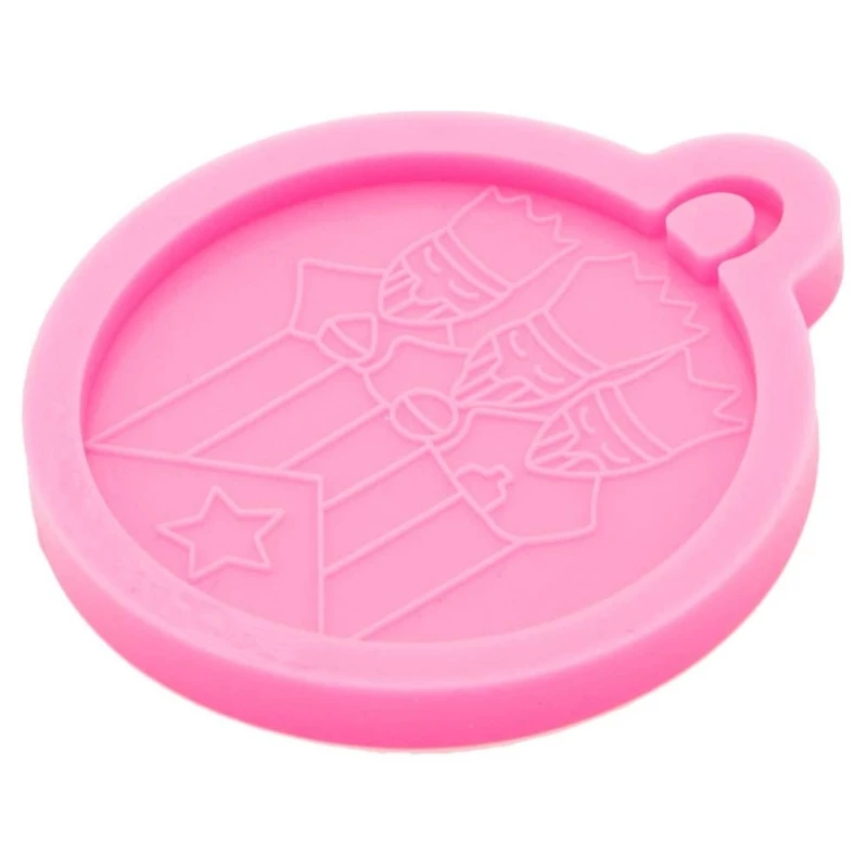 

Shiny Glossy Heart Moon Star Ornaments Silicone Epoxy Resin Mold DIY Keychain Pendant Jewelry for Valentine Gift Craft