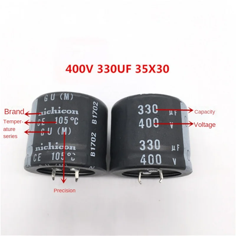 1 шт. 400V330UF 35X30 Nikon электролитический конденсатор 330 мкФ 400 В 35*30 GU 105 градусов