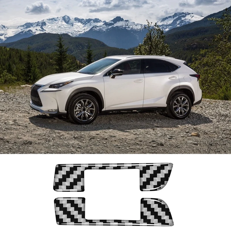 

Левая и правая наклейка на выпускной воздух, s Рамка, крышка, отделка, наклейка, наклейка, интерьер, углеродное волокно для Lexus NX 200 300H 2014-2019