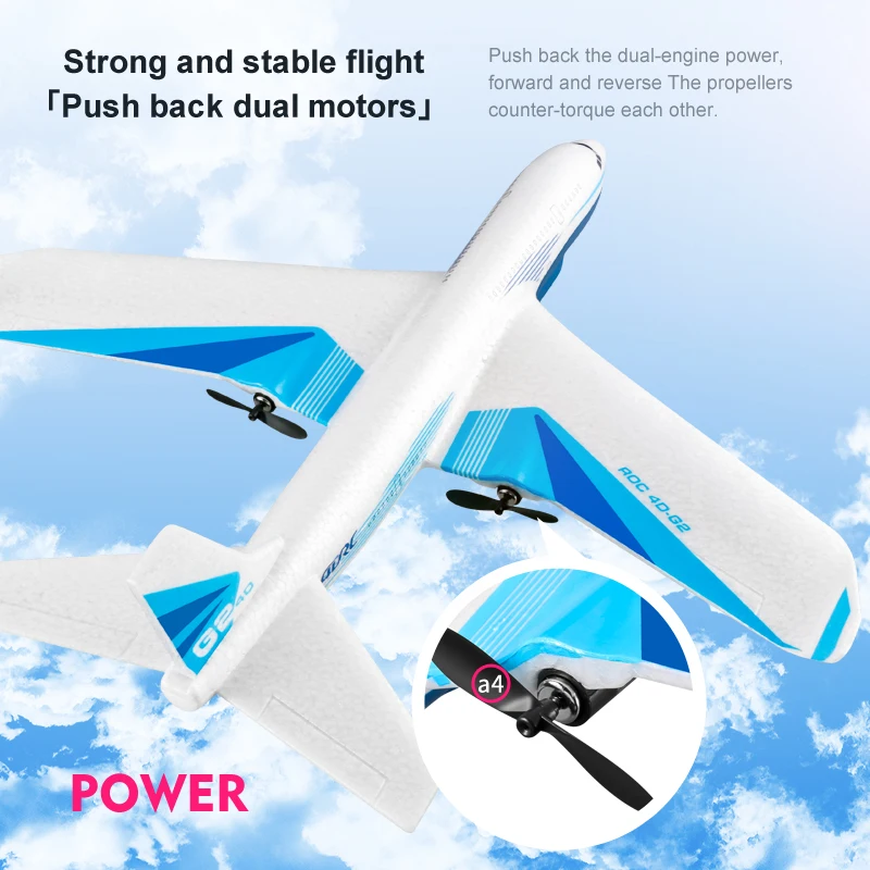 DIY EPP Remote Control Aircraft RC Drone Boeing 787 Fixed Wing Plane Gyro Airplane Kit Toy Children Kids Outdoor toys