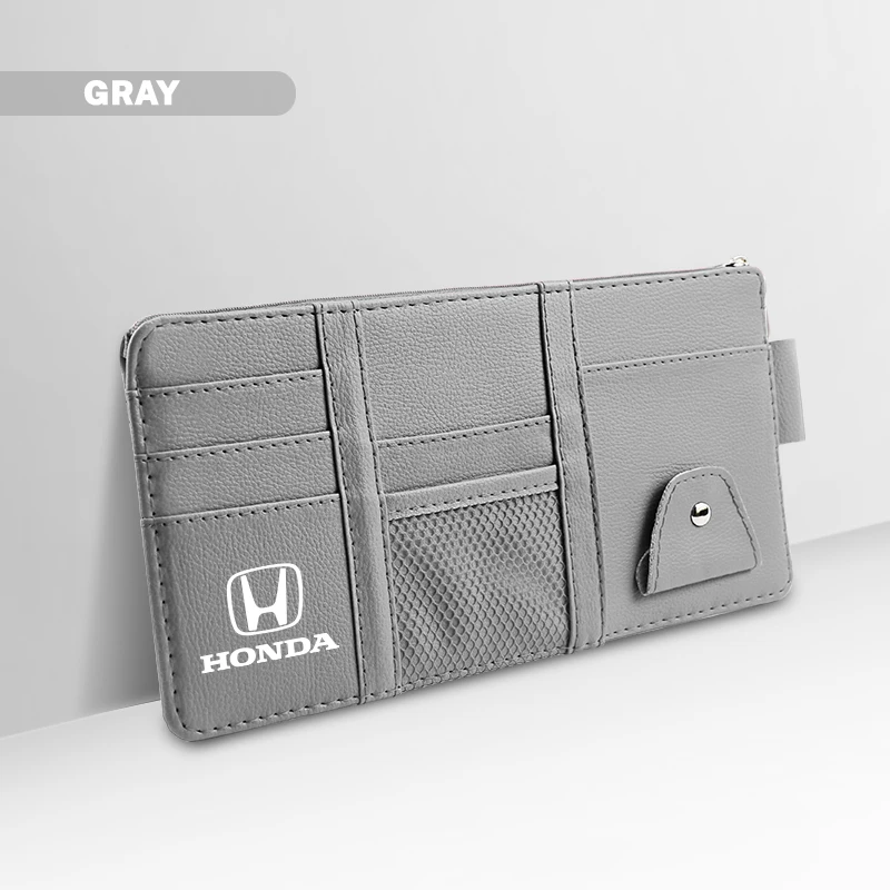 

Автомобильный солнцезащитный козырек-органайзер, зажим для очков, карман для хранения карт для Honda Civic Accord Fit Jazz CRV BRV HRV Insight Pilot Passport