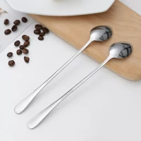 tea coffee soup spoon for eating mixing stirring long handle teaspoon ice cream honey spoon cocktail spoons kitchen cutlery