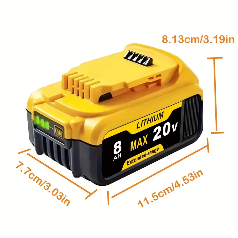 Аккумулятор для Dewalt 20 В DCB200 DCB206 DCB207 DCB204 DCB203 DCB201 DCB208 DCB180 серии DCD/DCF/DCG/DCS