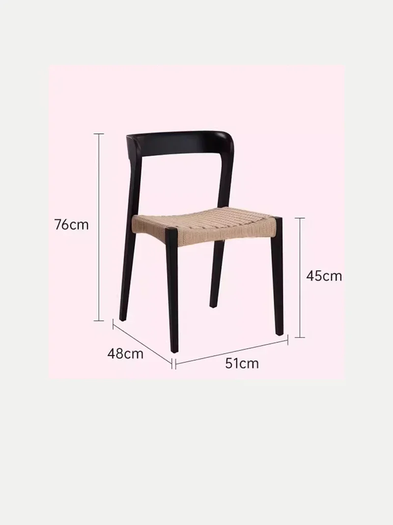 Современный удобный обеденный стул с деревянной спинкой банкетный для дома