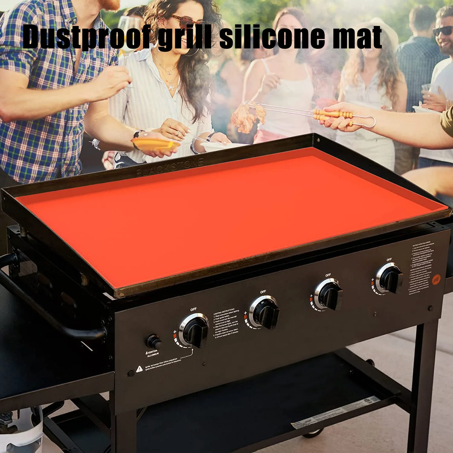 

Silicone Grill Mat 17/22/36inch Baking Tray Breathable BBQ Cookie Bread Mat Oven Microwave High Temperature Baking Kitchen Tools