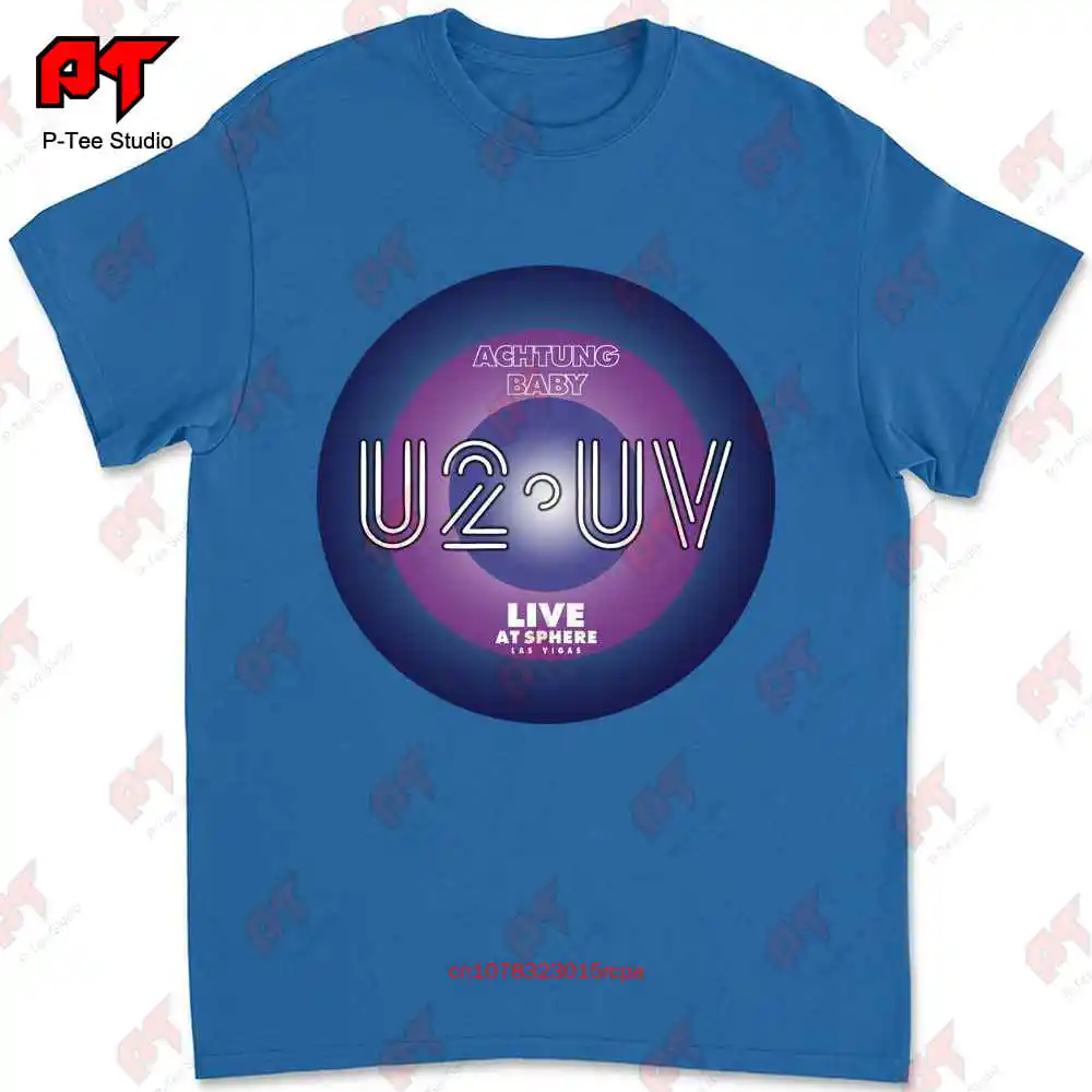 Rock Band U2 Tour 2023 футболка Achtung Baby Live At Сферический винтажный веер Джошуа дерево EZHW