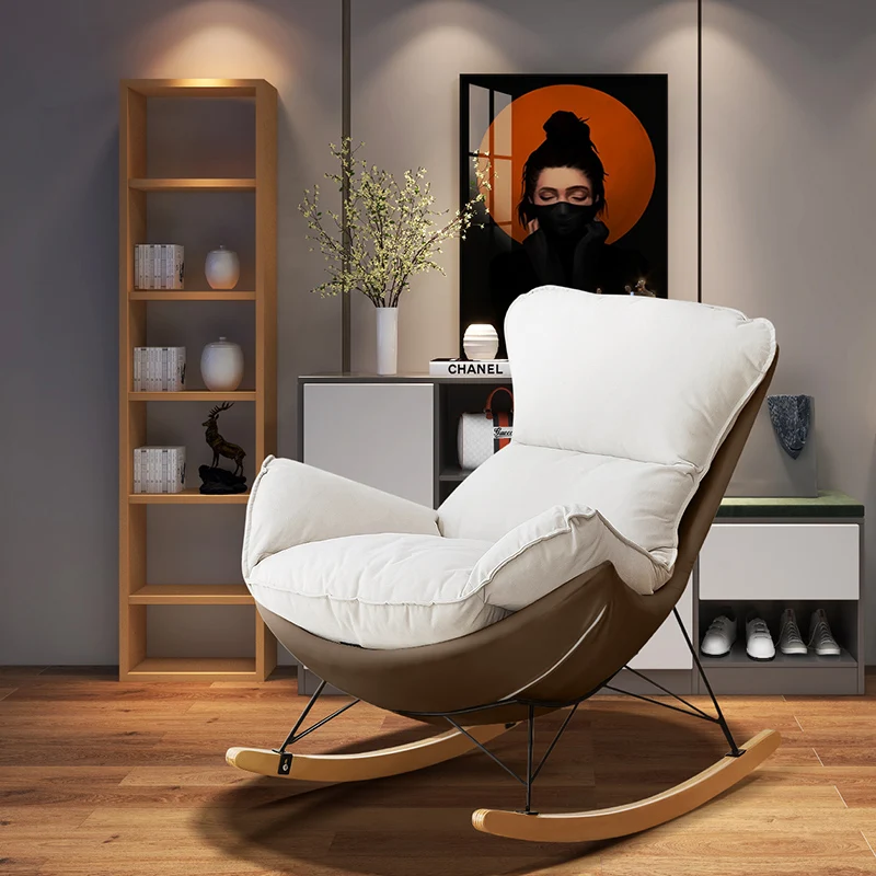 

Yellow Pink Chair Ergonomic Bedroom Japanese Grey Chairs Minimalist Lounge Articulos Para El Hogar Living Room Decoration