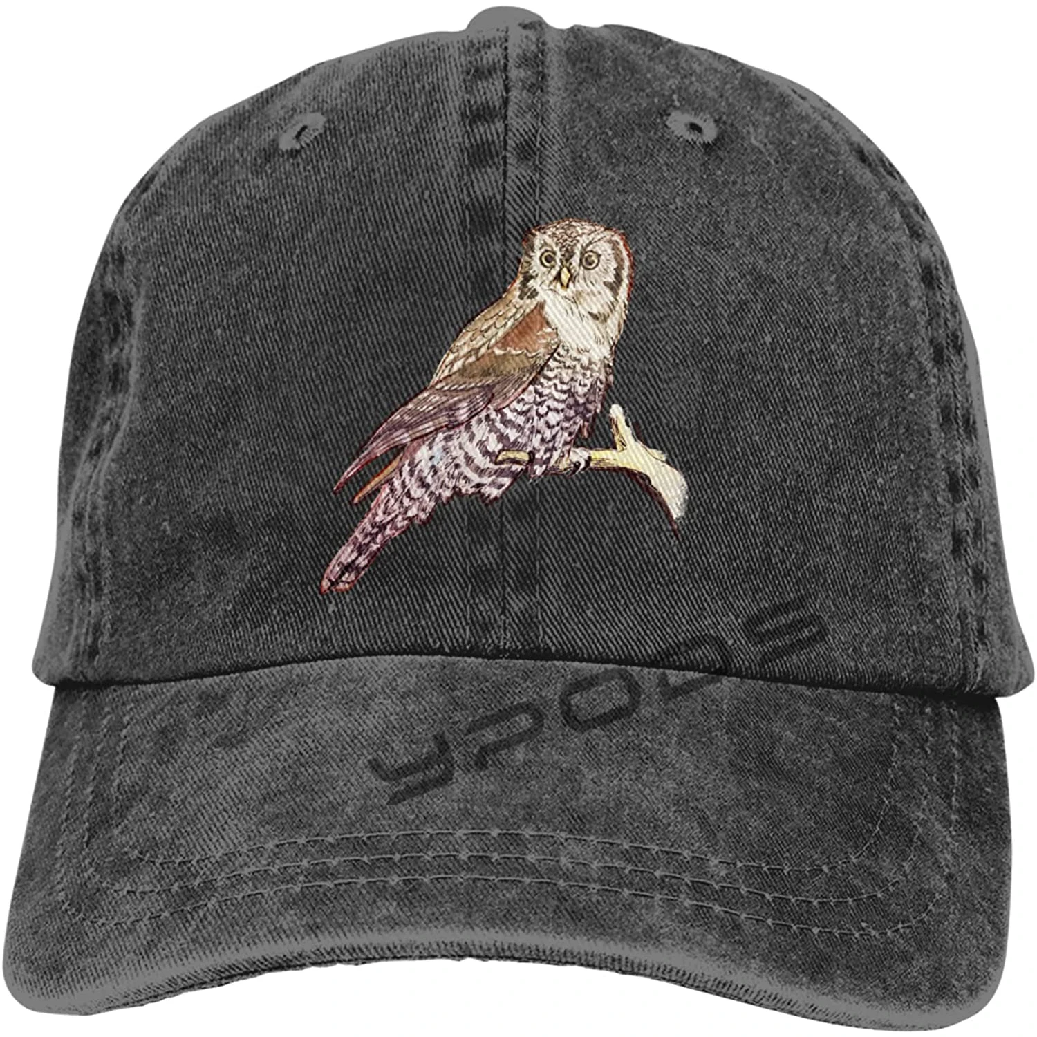 

Men's Caps Owl Baseball Cap Adjustable Dad Hat Classic Denim Cap For Women Men