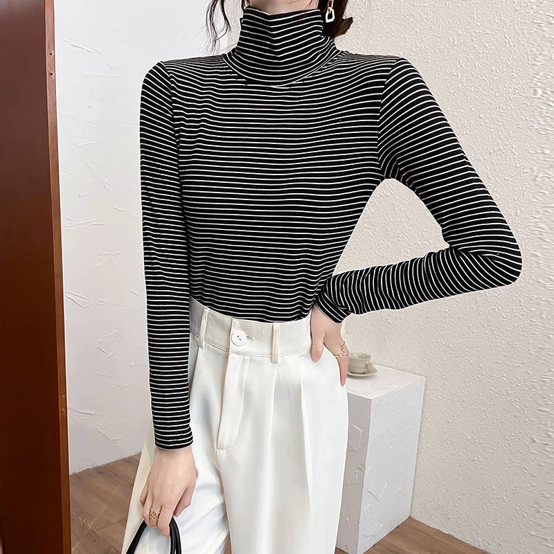 

Korean Slim Pullover 2022 Women Turtleneck Sweaters Autumn Winter Women Basic Tops Casual Soft Knit Sweater Soft Warm Jumper