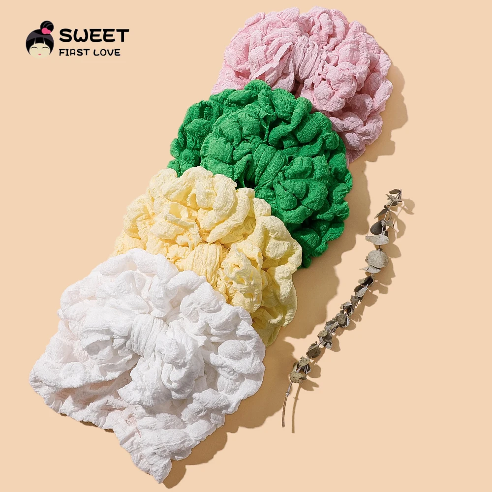 

Bowknot Turban For Baby Girl Accessories Newborn Solid Soft Bubble Cloth Cap Toddler Kids Turban Beanie Hat New 14 Colors