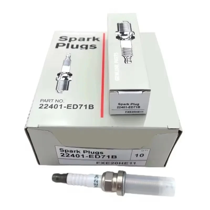 Фото Свеча зажигания Iridium 22401-ED71B, 4 шт., подходит для Nissan JUKE VERSA CUBE MICRA TIIDA X-TRAIL SENTRA ПРИМЕЧАНИЕ QASHQAI FXE20HE11 22401ED71B №2