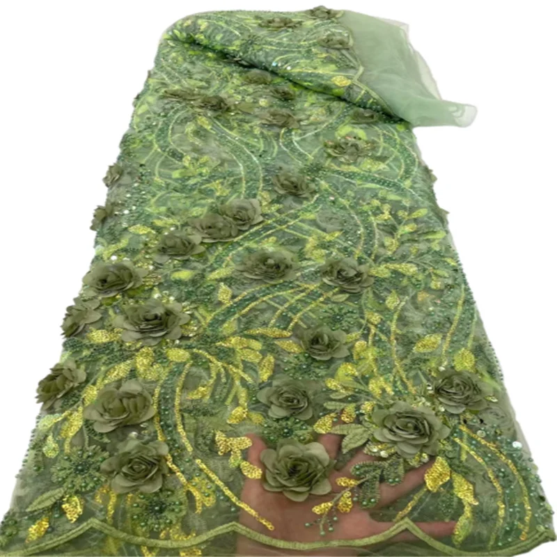 Африканская Цветочная кружевная ткань 2022 высококачественный гипюровый шнур