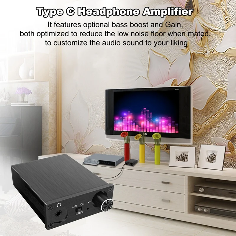 USB ЦАП аудио конвертер усилитель для наушников Тип C в волоконный коаксиальный + RCA