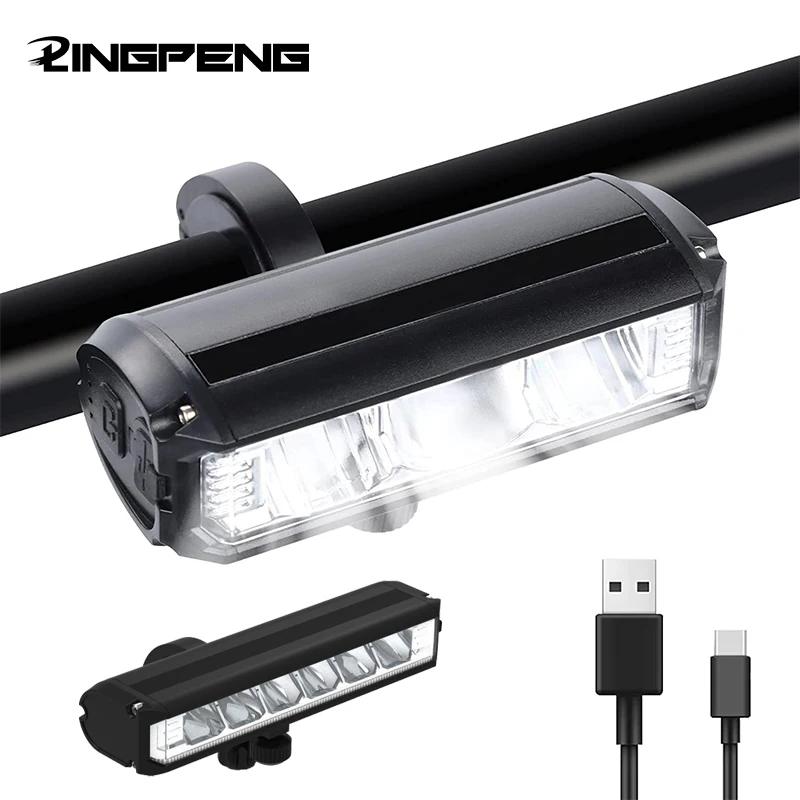 

Bike Lights USB Rechargeable Bicycle Lights Super Bright 4 LED Bike Lights for Night Riding Bike Headlight with Waterproof