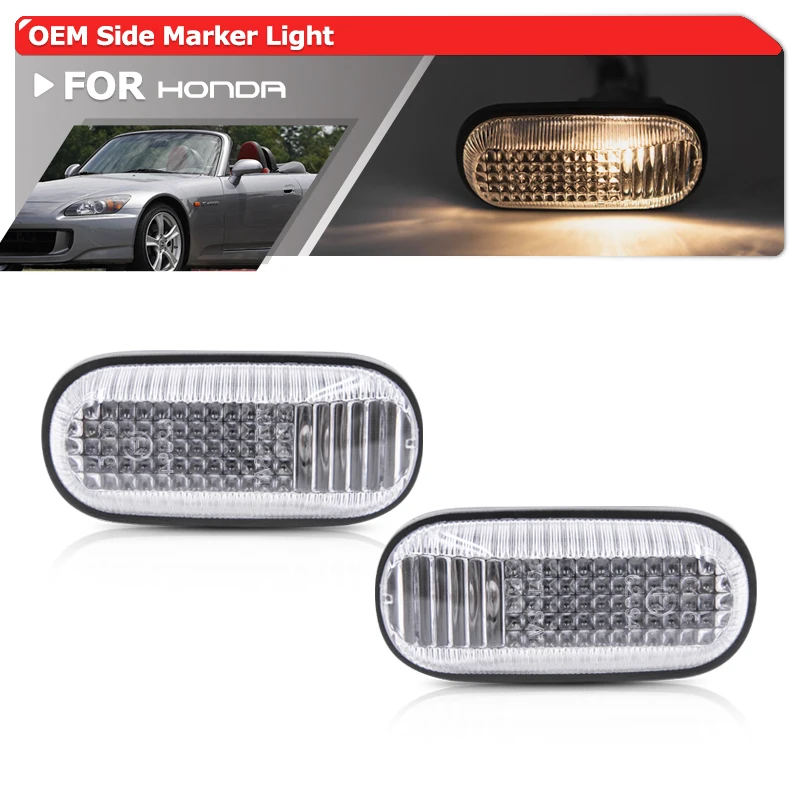 Прозрачные Передние боковые габаритные огни OEM для Honda S2000 AP1 AP2 S2K 1999-2009