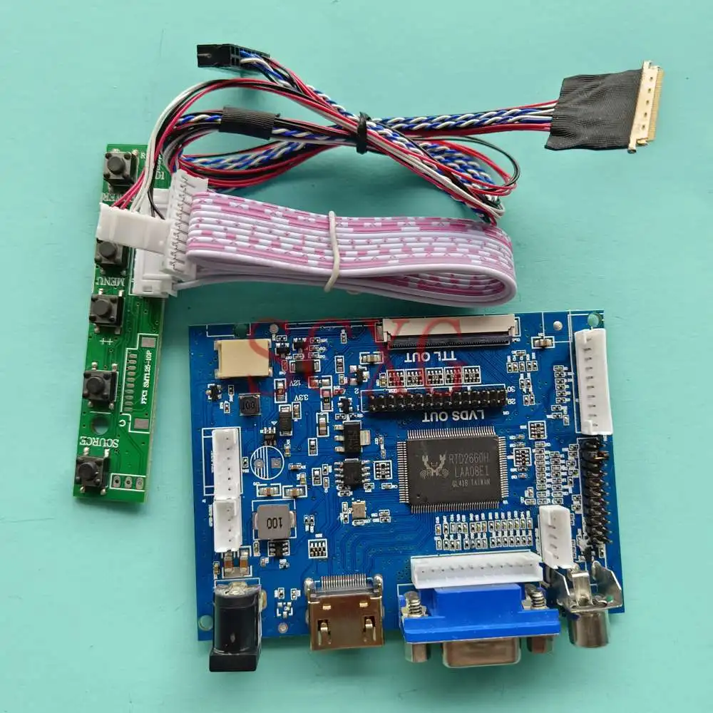 

Для B156HW01 V0 LVDS 40 Pin 1920*1080 AV + VGA + HDMI-совместим с ноутбуком 15,6 "Комплект «сделай сам», плата контроллера ЖК-экрана