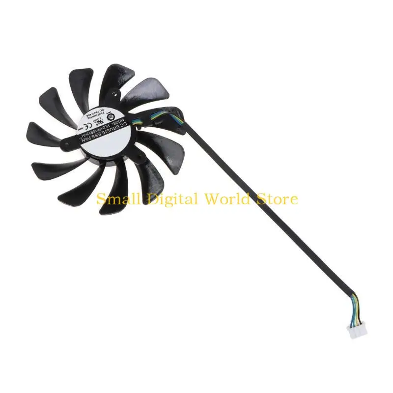 Фото 77UB 95 мм XY-D10015SH 4-контактный вентилятор для видеокарты для кулера MSI GeForce 2060 ITX №4