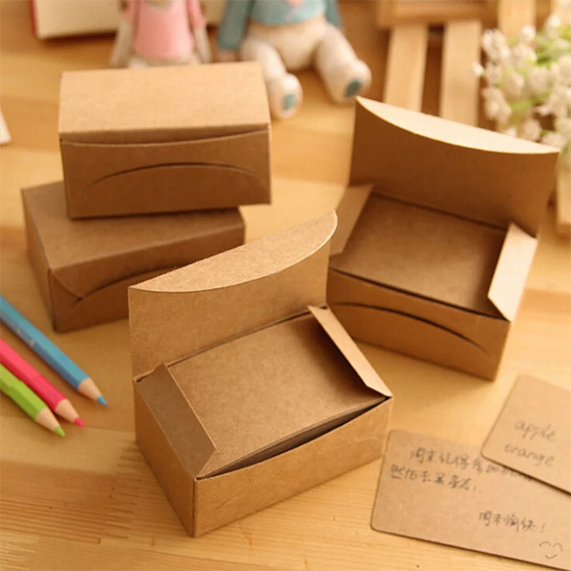 

100Pcs Vintage Blank Card DIY Greeting Cards Graffiti Writing Paper Message PadWedding Party Gift Thick Kraft Paper Postcards