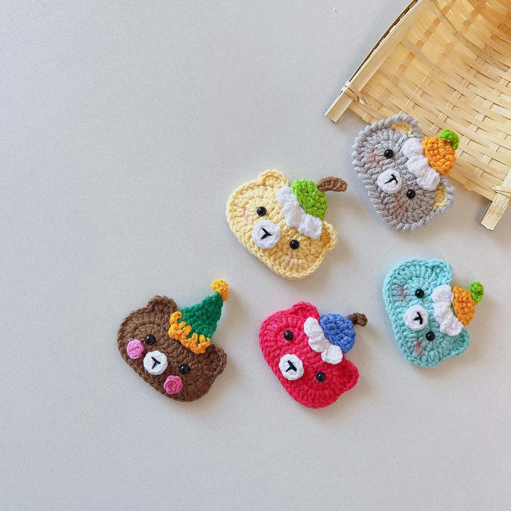 

Cute Colorful Bear Hair Clips with Hat Children's Hair Clip Cute Little Girl Hair Clip Baby Hair Accessories Girl Party Favor