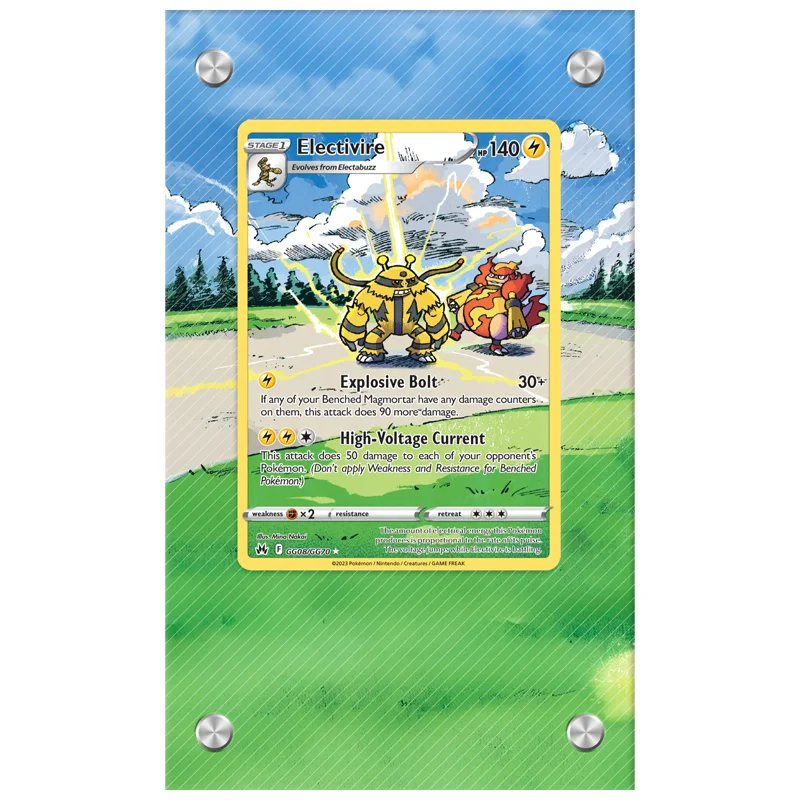 Фото Карты с покемонами, кирпич PTCG Lapras Keldeo Electivire Dialga Entei Raikou, аниме-игра, подарок, акриловый защитный чехол, игрушка «сделай сам» №2