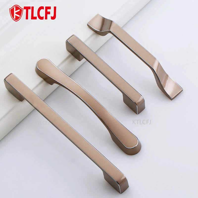

KTLCFJ Zinc Alloy Kitchen Long Cabinet Door Handles Cupboard Wardrobe Door Pulls Modern Simple Drawer Knobs Furniture Hardware