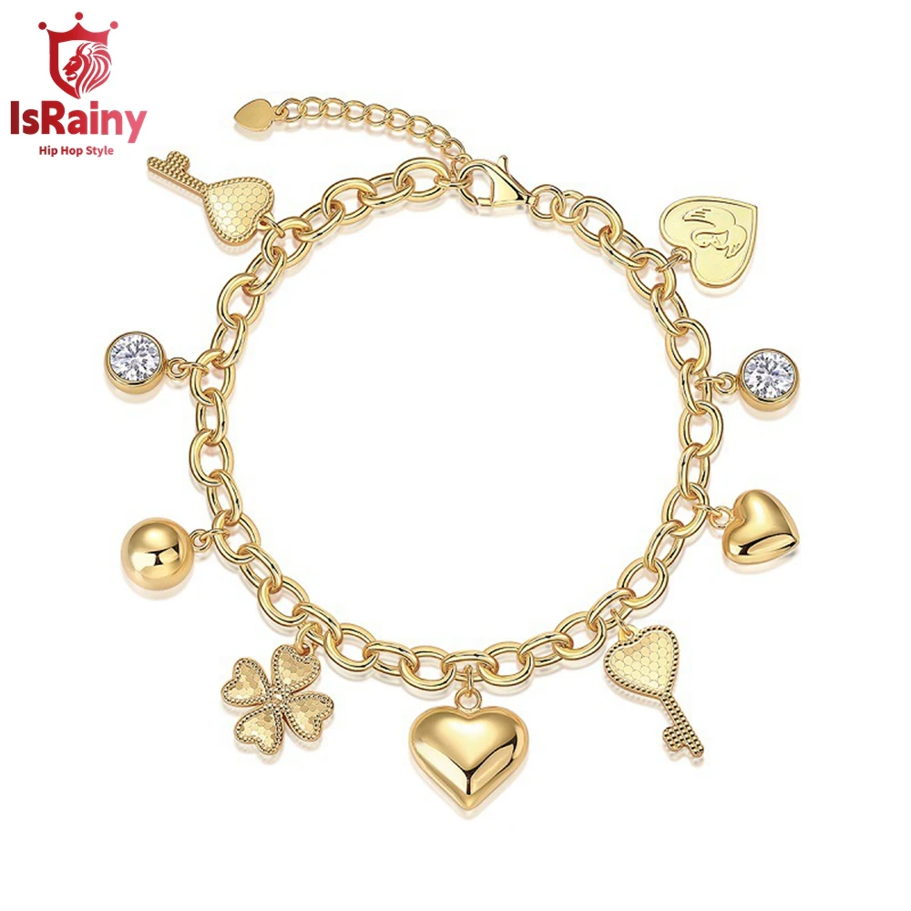 IsRainy VVS1 D Цвет Муассанит Стерлинговое Серебро 925 пробы Позолоченные 18 К Роскошные