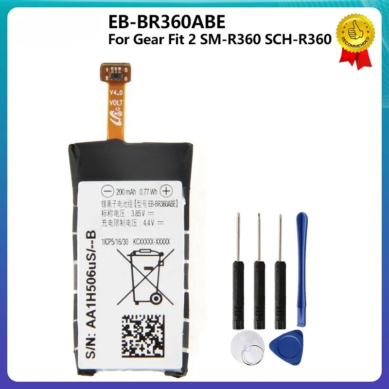 Сменный аккумулятор EB-BR360ABE для Samsung Gear Fit2 Fit 2 R360 SM-R360 SCH-R360 высококачественные
