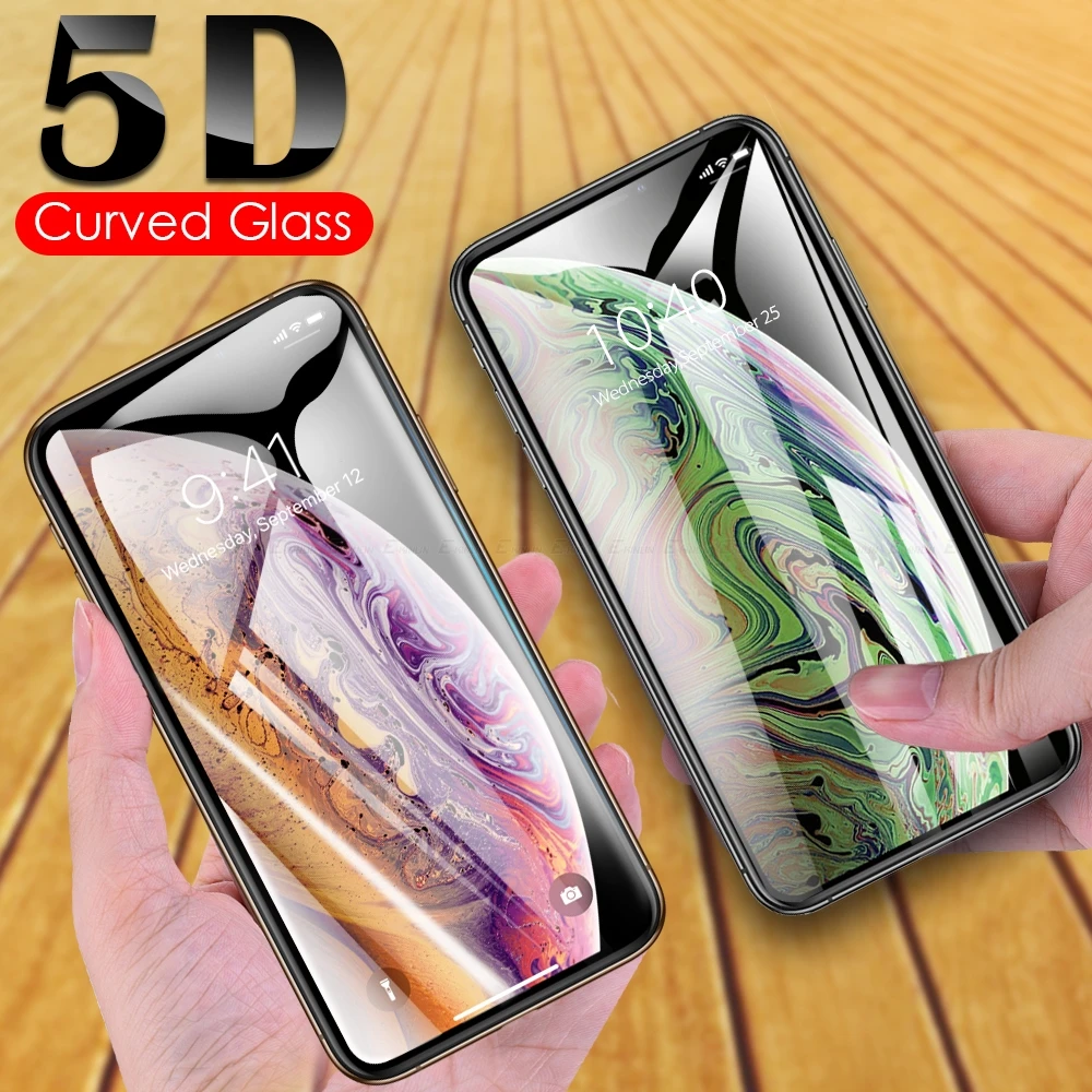 

9H Full Cover 5D Curved Surface Coverage Tempered Glass Screen Protector For iPhone 8 7 6 6s Plus Protective Film