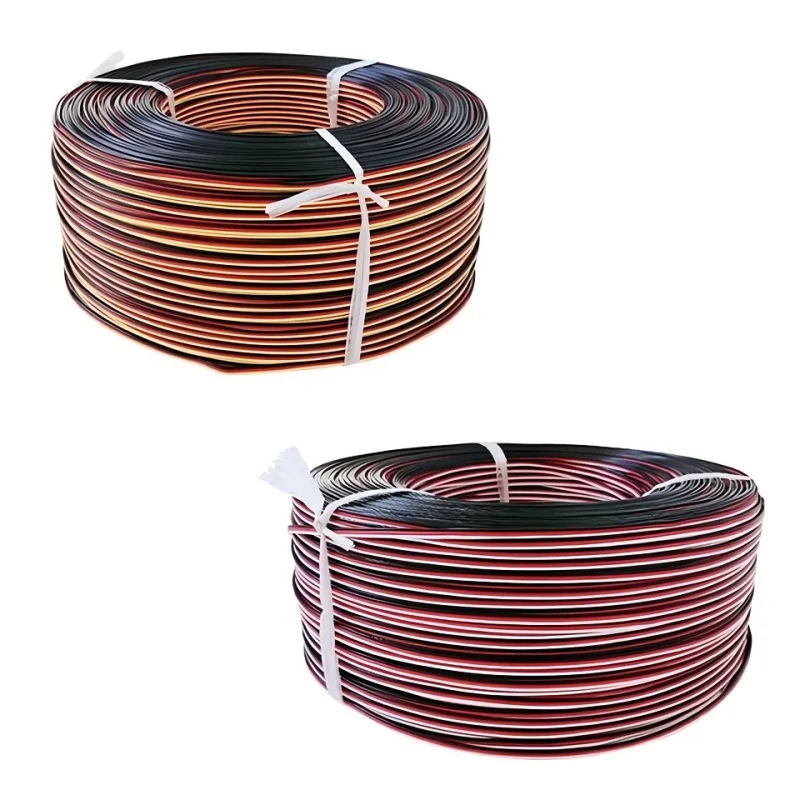 Фото 5 метров 26AWG/22AWG JR Futaba удлинительный кабель сервопривода 30/60 сердечник с защитой от помех для радиоуправляемой модели DIY аксессуары №5