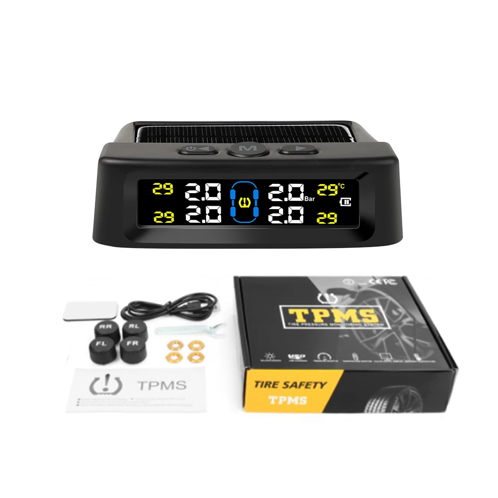 

Солнечная Энергия TPMS Автомобильная Система Контроля Давления В Шинах Интеллектуальная Автоматическая Охранная Сигнализация ...