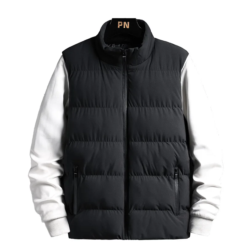 Men's Solid Color Trend Autumn and Winter Warm Vest Men's Korean Version of Waistcoat