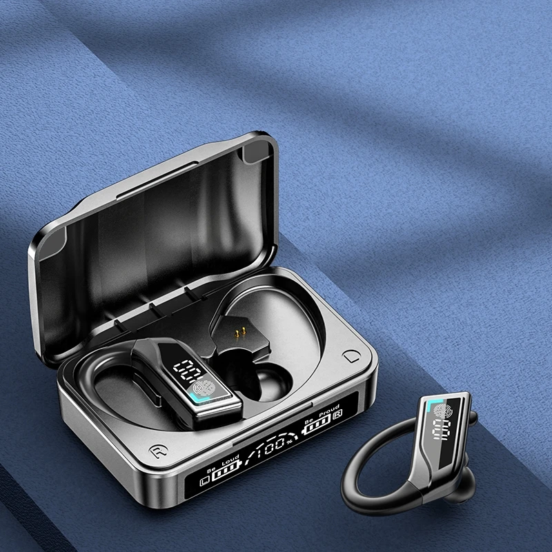 

TWS-стереонаушники Q8 с поддержкой Bluetooth и светодиодным дисплеем