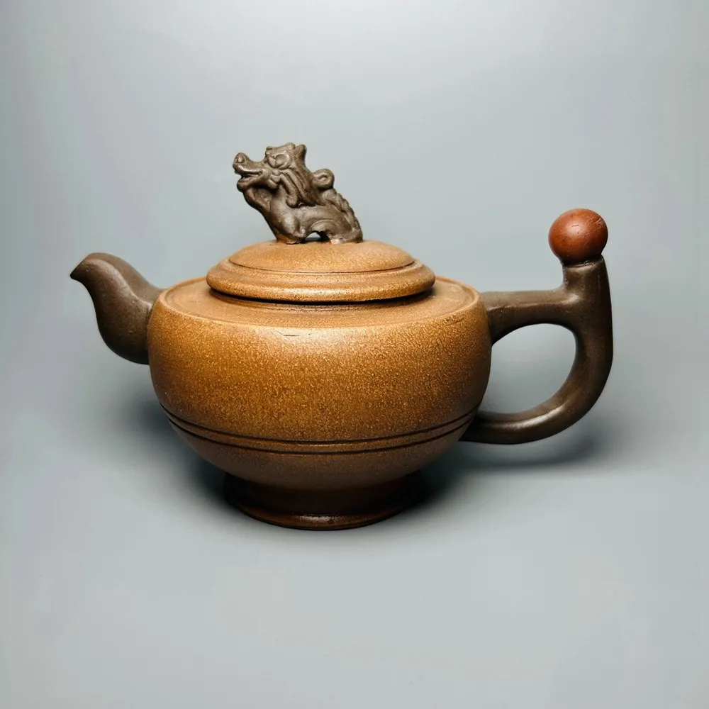 

Chinese Yixing Zisha Clay Teapot Round Dragon Pot Chen Hanwen 400ml