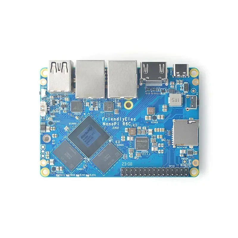 NanoPi R6C 4 ГБ/8 ГБ ОЗУ 32 Гб eMMC Rockchip RK3588S A76 A55 Dual 2 5G Ethernet Поддержка HDMI2 Linux/Openwrt/Debian/Ubuntu