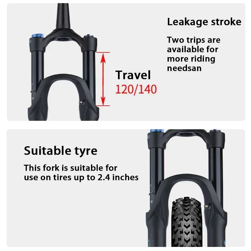 Воздушная подвеска Bolany 29 mtb 27 5/29 дюймов Велосипедная вилка регулировка отскока