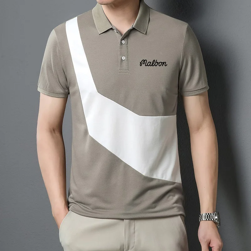 Men's Golf Shirt Short Sleeve T-shirt Men's Sweatshirt Quick drying Summer Embroidery LOGO